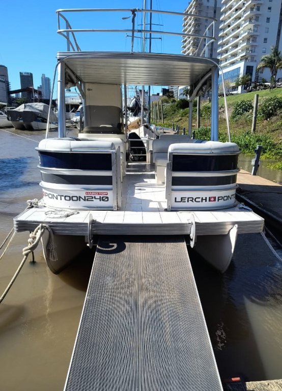 lanchas - PONTON CON TECHO RIGIDO - PONTOON 240