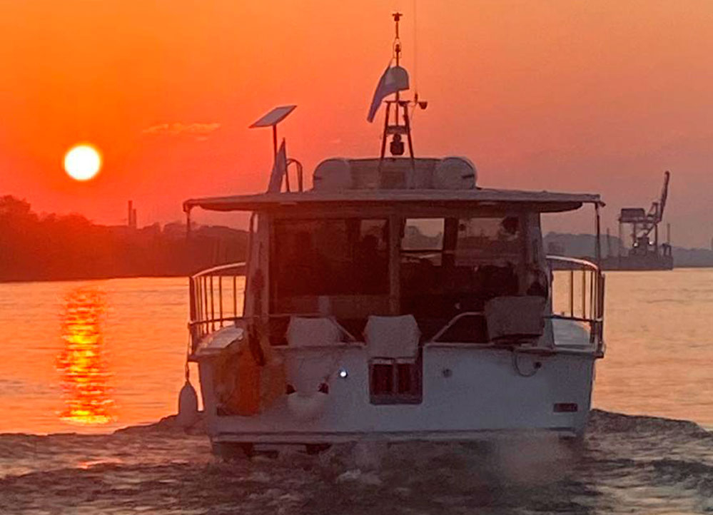 cruceros - YATE MOTOR  - GALVEZ 14 TECHO RIGIDO